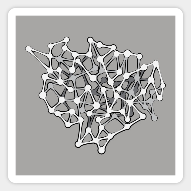 Dendritic Nodes (Ghost) Magnet by friskblomster